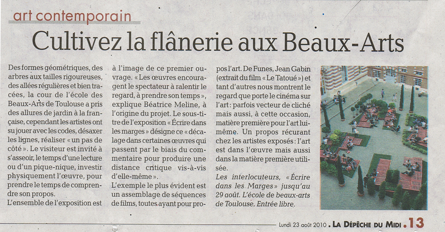 Article La D&eacute;p&ecirc;che du midi